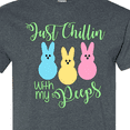 thumbnail image 4 of Inktastic Funny Easter Just Chillin' with My Peeps T-Shirt, 4 of 5
