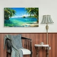 thumbnail image 2 of Palm Wall Decor Beach Wall Art Tropical Wall Decor Palm Ocean Beach Canvas Wall Art Painting For Livingroom Decor Office Bedroom Decoration, 2 of 7