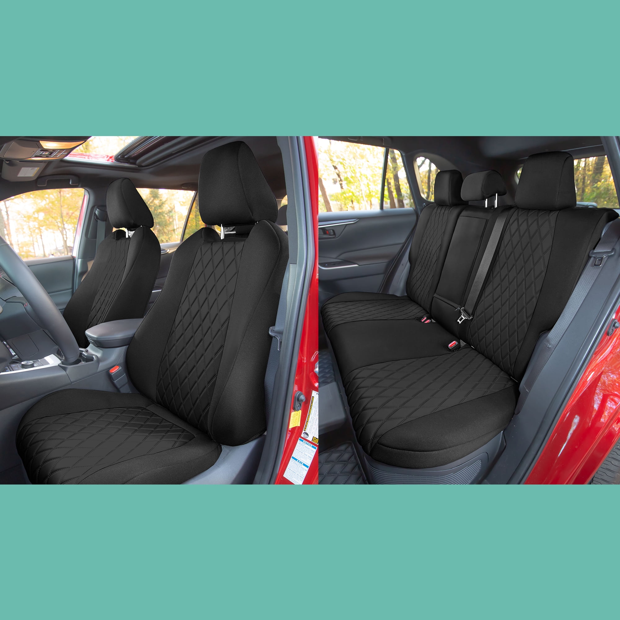 Car seat covers fit Toyota Rav 4 XR black/dark grey sport style 