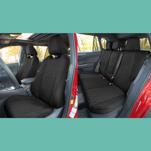 FH Group Neosupreme Custom Fit Seat Covers for 2019-2022 Toyota Rav4 LE | XLE | Limited Limited Full Set
