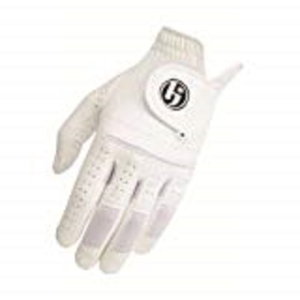 HJ Mens Gripper Golf Glove Left Hand White / Med/Large / Cadet