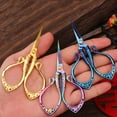 thumbnail image 3 of Exquisite Retro Scissors Handmade Embroidery Scissors Cross Embroidery Scissors Stainless Steel Thread Cutting Tailor Scissors (Retro scissors 21), 3 of 7