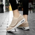 thumbnail image 4 of YOURDIARY Adjustable Hook and Loop Wide Fit Casual Walking Shoes, Breathable Mesh Air Cushion Non Slip Comfort Sneakers for Women Seniors, 4 of 9