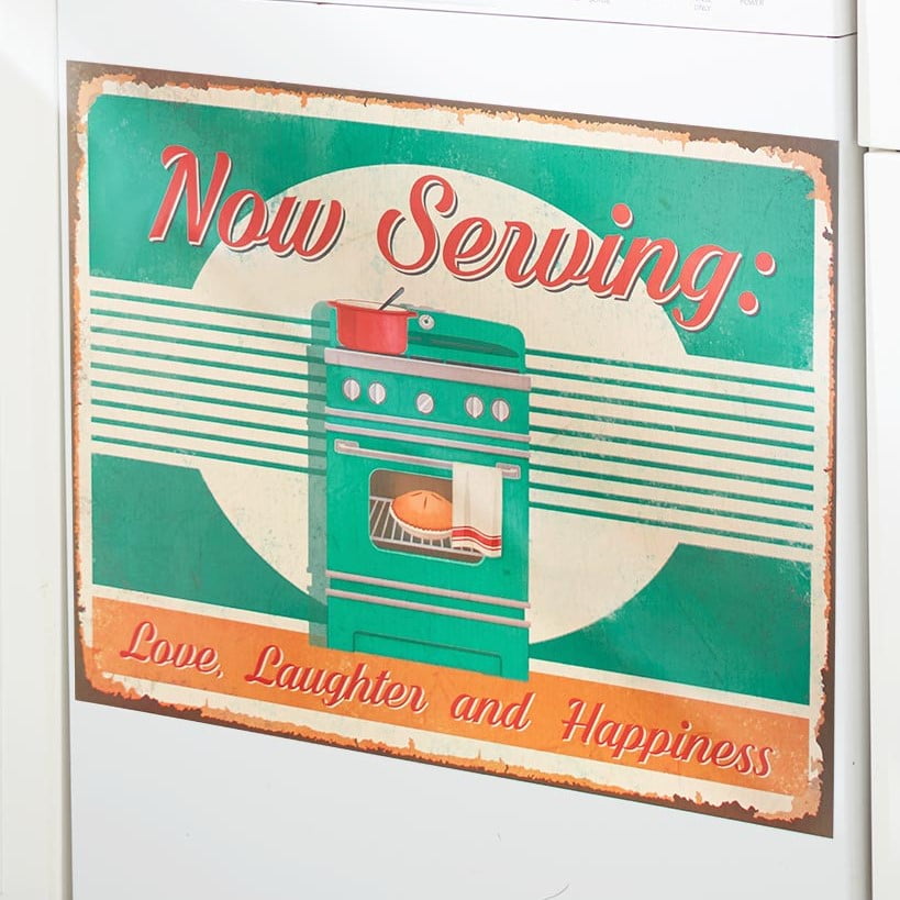 Retro Style Dishwasher Home Appliance Wall Décor
