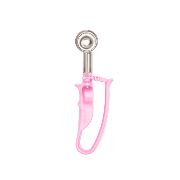 Size 60 VODOMAX Stainless Steel Cookie Scoop & Fruit Baller, Portion Control, 0.53 oz, Pink