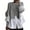 Grey, variant on comerut Women Autumn Sweater Long Sleeves Irregular Button Decoration Loose Color Matching Warm Patchwork Crew Neck Autumn Blouse Female Clothes