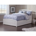 thumbnail image 4 of Richmond Full Platform Bed with Matching Foot Board with Full Size Urban Trundle Bed in White, 4 of 6