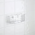 thumbnail image 4 of Bath Bliss Medium Suction Cup Plastic Shower Organizer, Clear, 4 of 9