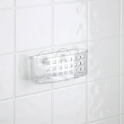 Bath Bliss Medium Suction Cup Plastic Shower Organizer, Clear