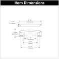 thumbnail image 5 of Hickory Hardware Bridges 5-1/16 Inch Center to Center Oil Rubbed Bronze Highlighted Cabinet Cup Pull P3234-OBH, 5 of 6