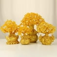 thumbnail image 6 of WINDLAND Exquisite Lucky-Tree Chinese Feng Shui Money Tree Desktop Ornament Yellow Crystal Fortune Tree Decoration for Room Shop, 6 of 14