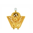 thumbnail image 2 of Arabia Incense/Bakhoor Burner (Mabkhara) -Oud Burner, Metal,Tray Inside 9 inch Tall (Golden), 2 of 4
