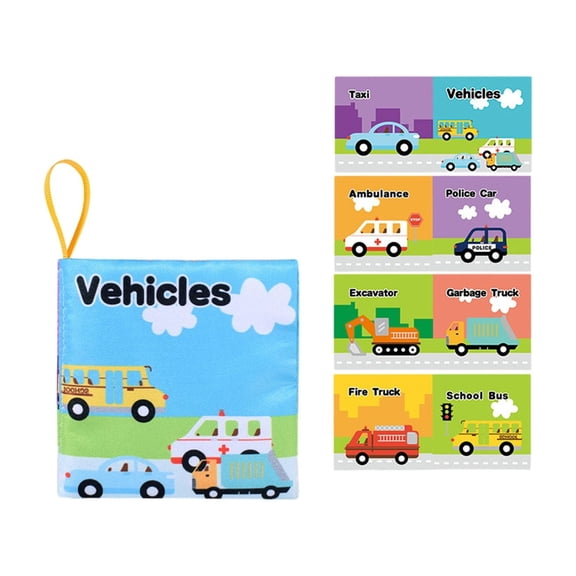 ToysYGift Soft Toys Baby Cloth Bath Toys , Touch and Feel Crinkle Toys for Babies, Infants & Toddler, Early Development Interactive Car Toys for Boys & Girls