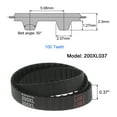 thumbnail image 2 of 200XL 037 Timing Belt 100 Teeth Rubber Geared Cogged Belt, 0.37" Width, 0.20" Pitch, 2 of 5