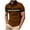 Brown, variant on ZRGHAOYLQ Henley Shirts Plus Size Button Up Shirt Tops Mens Big and Tall Short Sleeve Collared Shirts Gym Muscle Pullover Tshirt Business Casual Striped Shirts