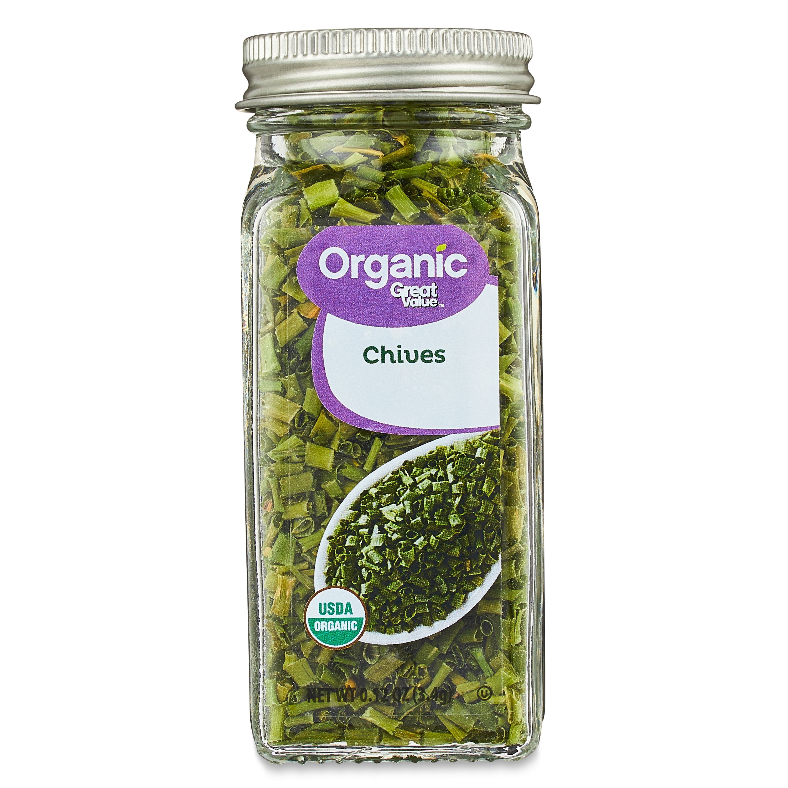 Great Value Organic Chives, 0.12