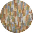 thumbnail image 2 of Addison Rugs Mayfield Premium Machine Washable Transitional Stripes Copper Round Rug, 8' x 8', 2 of 8