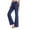 Blue, variant on Clearance! Hontri Women Yoga Pants High Waist Flare Leggings Wide Straight Leg Sports Trousers Flared Trousers with Pocket for Yoga Pilates Fitness Yoga Pants Blue M