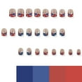thumbnail image 3 of Kokovifyves Nail Care Independence Day Flag Fake Nail Art Nails Wear Nails 24PCS, 3 of 4
