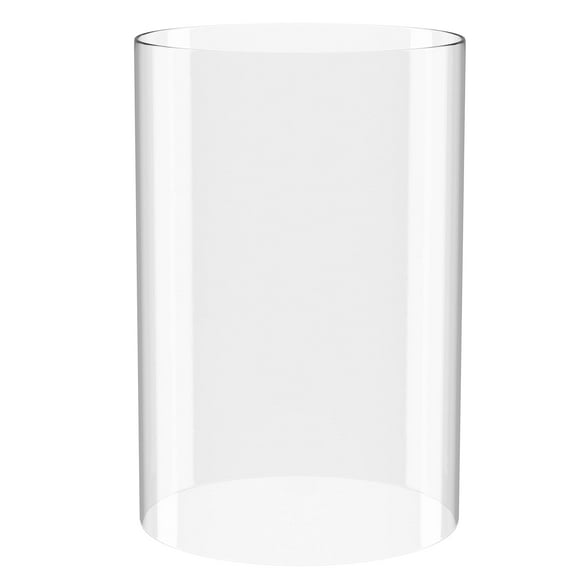 KETELAMP Hurricane Candle Holder, Open Ended Bottomless Cylindrical Glass Lamp Shade, 5.5" x 12" (Multiple Specifications)