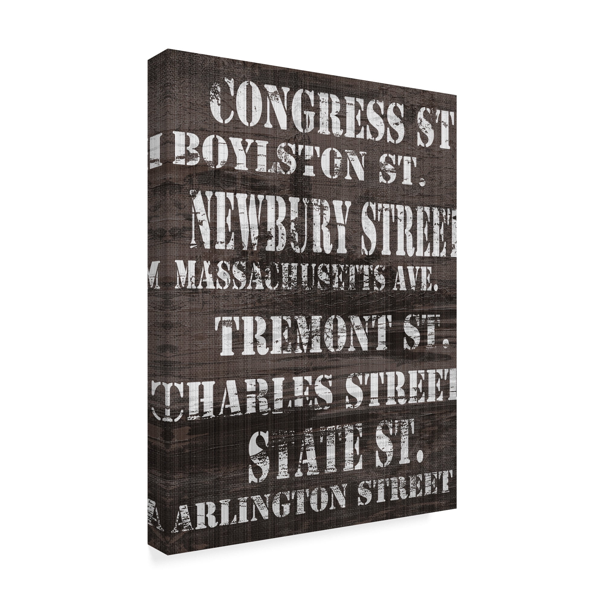 Trademark Fine Art 'Streets of Boston I' Canvas Art by Andrea James