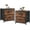 Brown, variant on Simenmax Nightstand Set 2, 2 Drawer Dresser for Bedroom, Bedside Furniture, End Table for Bedroom, Closet, Entryway, Black