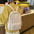 thumbnail image 3 of Stylish Bow Backpack Cute Preppy Daypack for Teenage Girls Functional College Bookbag Lightweight Travel Companion, 3 of 3