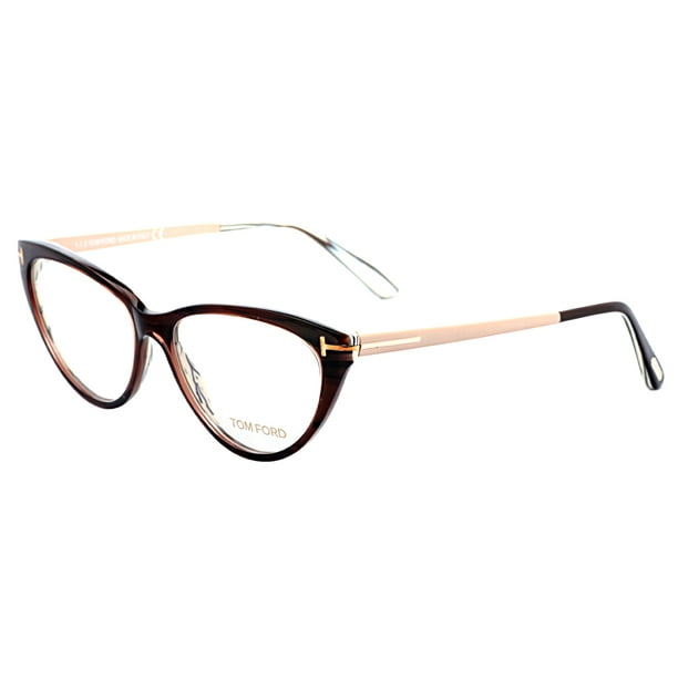 Tom Ford TF5354 050 Havana/Beige Women's Cat Eye Eyeglasses - Walmart ...