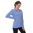 thumbnail image 3 of TRYSIL Women's UPF 50+ Sun Protection Hoodie Jackets Athletic Lightweight Full-Zip Long Sleeve Outdoor, 3 of 8