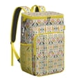 thumbnail image 1 of Sac à Dos Glacière Isolé Style Rétro Hippie - Sac Glacière Souple 20 L, Design Coloré pour Pique-Nique, 1 of 5