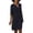 Black, variant on Womens Summer Casual Mini Dresses 3/4 Sleeve Half Sleeve V Neck Hot Vacation Printed Short Mini Dress Boho Dress Army Green S-XXL