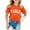 Orange, variant on Kiijoy Kids Girls T-Shirt Paris Print Short Sleeve T Shirt Summer Casual Tshirt, Sizes 2-12