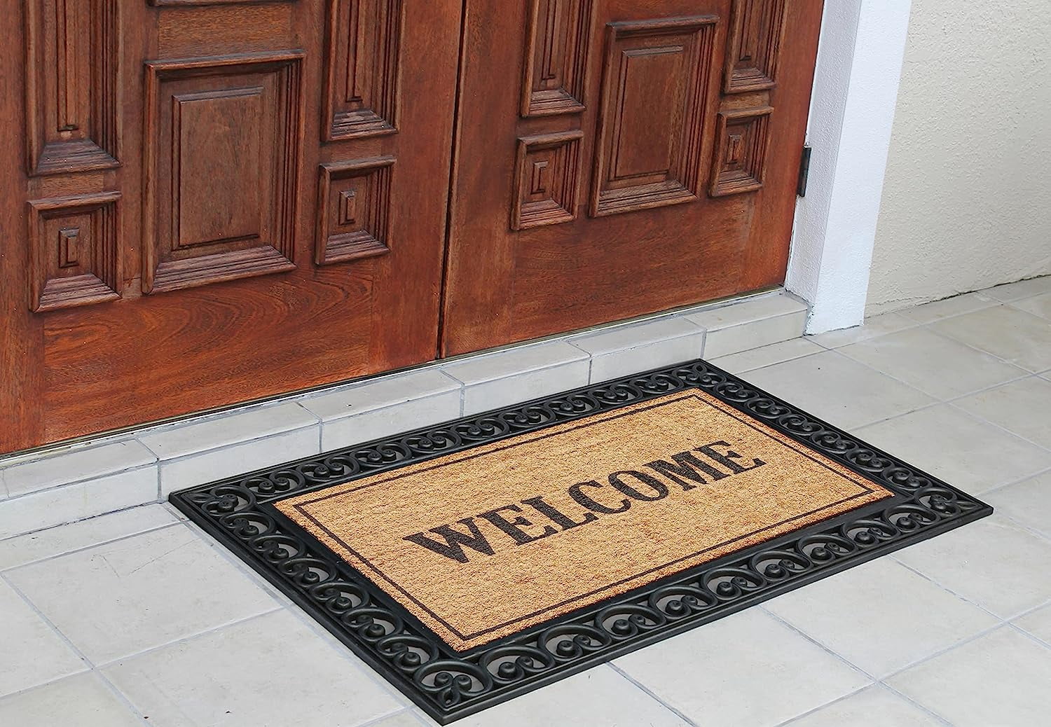 A1HC Natural Coir & Rubber Door Mat, 30x48, Thick Durable Doormats for, Heavy Duty Large Size Doormat, Anti-Shed Doormat, Fade-Resistant Door mat, Long Lasting, Front Door Entry Doormat