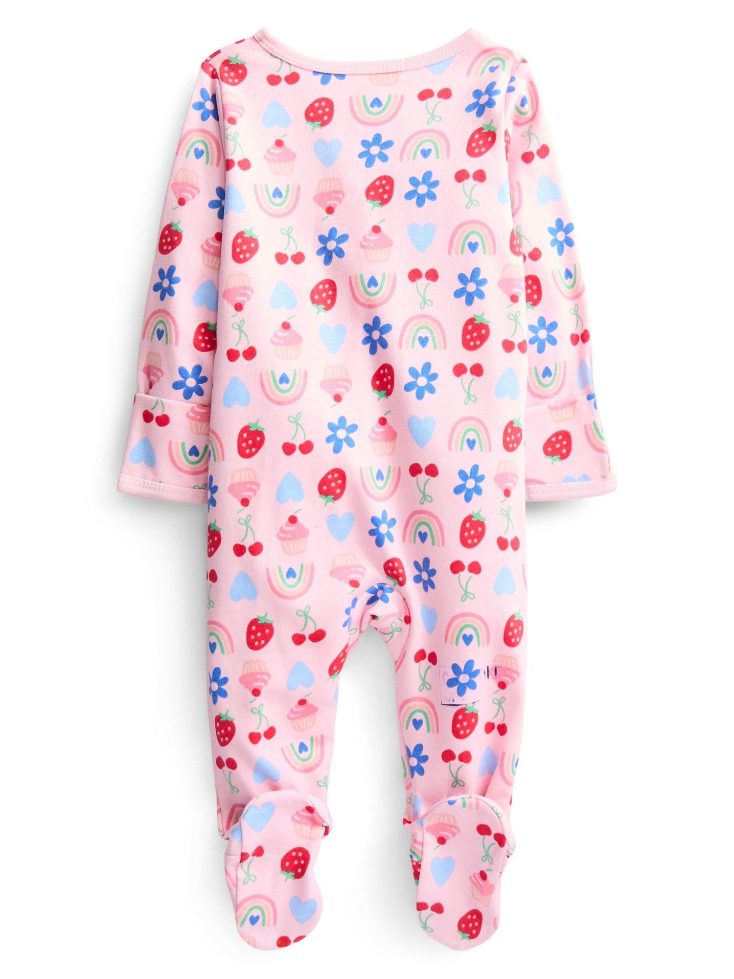 Wonder Nation Organic Cotton Baby Unisex Zip Front Footed Sleep N Play Pajamas, Sizes Preemie-6/9 Months
