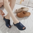 thumbnail image 4 of Summer Women Sandals Fashion Open Toe Retro Breathable Womens Sandals Wedge Slip On Female Women Orthopedic Sandal Footwear, 4 of 6