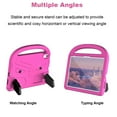 thumbnail image 4 of Nalacover Portable Heavy Duty Case for iPad 10th Generation 10.9" 2022, EVA Shockproof Armor Military Grade Lens Protection Case with Kids Friendly Handle Foldable Stand Bracket Case, Pink, 4 of 10