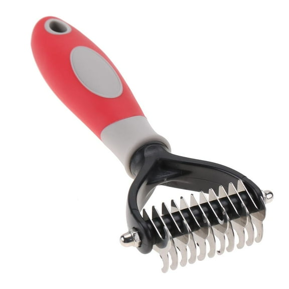 Tebru Pet 2 Sided Professional Knot Comb Brush Dog Cleaning Hair Removal Combs Grooming Tool, Pet Professional Comb, Pet Knot Comb