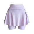thumbnail image 2 of Falda de bádminton, faldas cortas de gimnasio, ropa de playa ligera, falda plisada para mujer Púrpura, 2 of 9