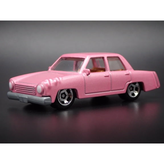 Open Box 1973 73 PLYMOUTH VALIANT SIMPSONS FAMILY CAR PINK 1/64 SCALE DIECAST MODEL CAR