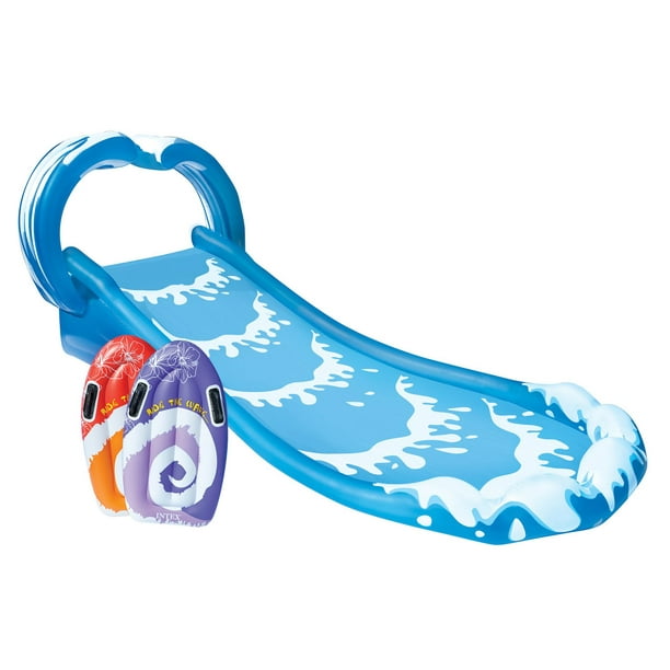 Intex Surf 'N Slide Inflatable Kids Water Slide w/ Two Surf Riders