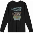 thumbnail image 4 of Scooby Doo The Mystery Machine Adult Black Crew Neck Long Sleeve Tee-XXL, 4 of 6