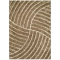 thumbnail image 2 of HR HANDCRAFT RUGS, shag Rug 8x10 for Living Room Decor 2021 Rug Trends Bright Modern Swirls Pattern, 3-D Hand Carved Shaggy Champaign and Beige, 2 of 7