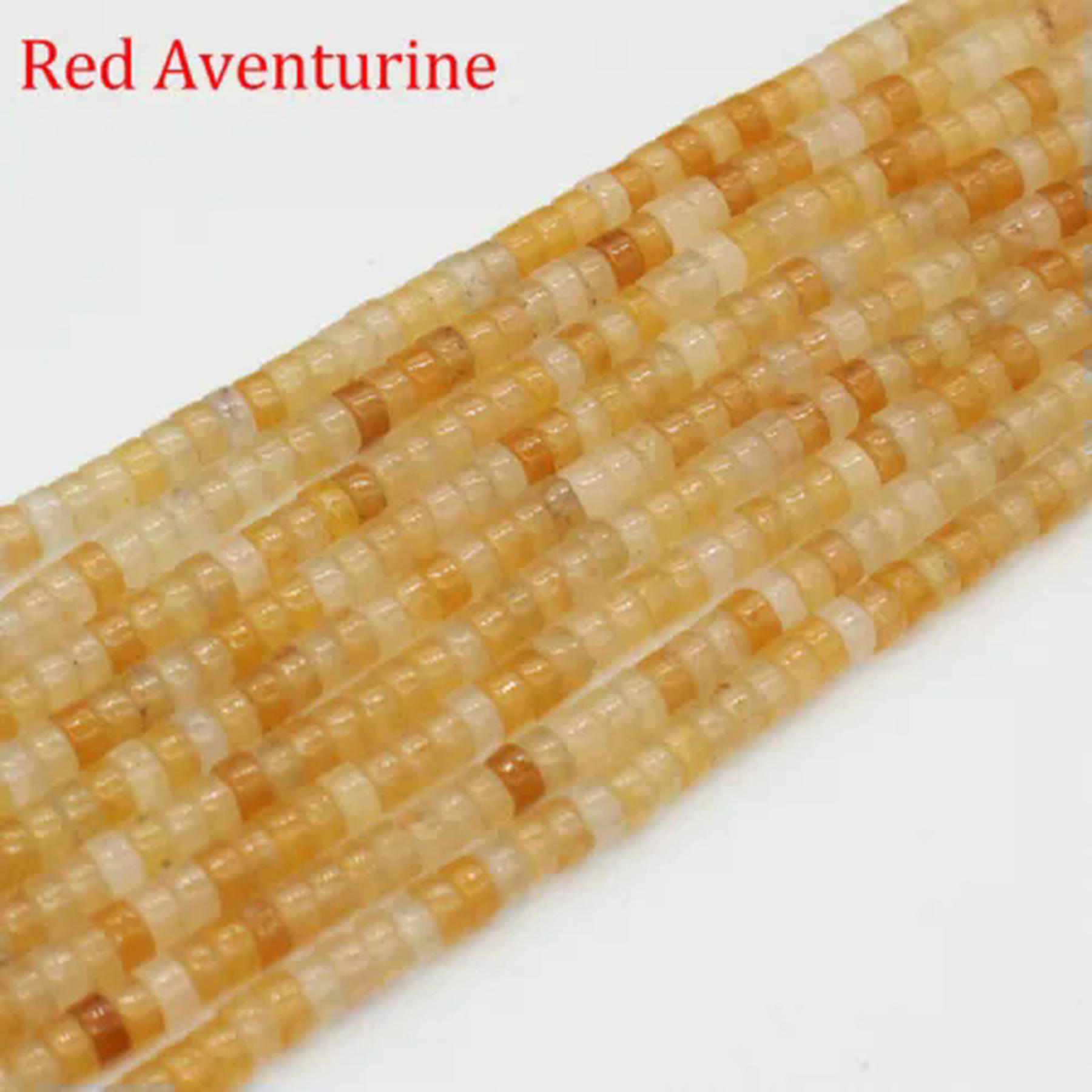 2x4mm Assorted Gemstones Rondelle Crystal Spacer Loose Beads for Jewelry Making