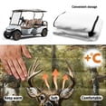 thumbnail image 6 of XYZCANDO Forest Deer Print 2-Seat Golf Cart Seat Cover with 4 Pockets | Universal Non-Slip Washable Protection for EZGO Club Car Yamaha, 6 of 8
