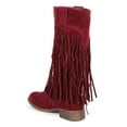 thumbnail image 3 of Liliana DD44 Women Suede Fringe Knee High Round Toe Riding Boot, 3 of 5