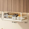 thumbnail image 6 of wirlsweal Expandable Under Shelf Spice Rack - Punch-free Hanging, Stainless Steel Organizer for Pantry or Countertop, 6 of 9