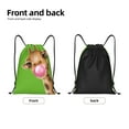 thumbnail image 5 of Kdxio Funny Giraffe Blowing Bubble Print Drawstring Backpack Bag,Waterproof Draw String Back Sack, Gym Drawstring Bags Swim Bag For Unisex, 5 of 9