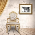thumbnail image 3 of Art Licensing Studio 24x18 Gold Ornate Wood Framed with Double Matting Museum Art Print Titled - The Happy Cow, 3 of 4