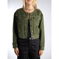 thumbnail image 2 of DARING DIVA Women's Elegant Stylish Duster Coat with Buckle Closure S Green, 2 of 5