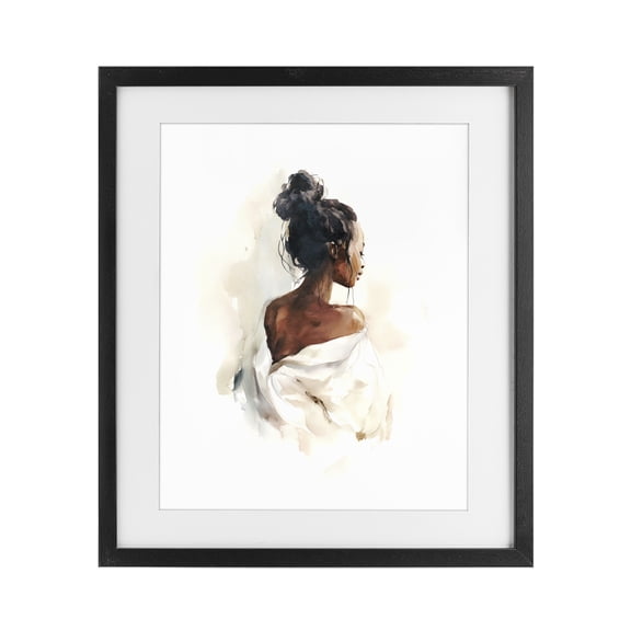 Stupell Industries Chic From Behind Black Framed Print Under Glass, design by Svetlana Aleynikova